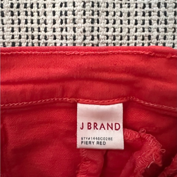 J Brand Intermix Skinny Jeans Low Fiery Red 24 - Picture 4 of 8